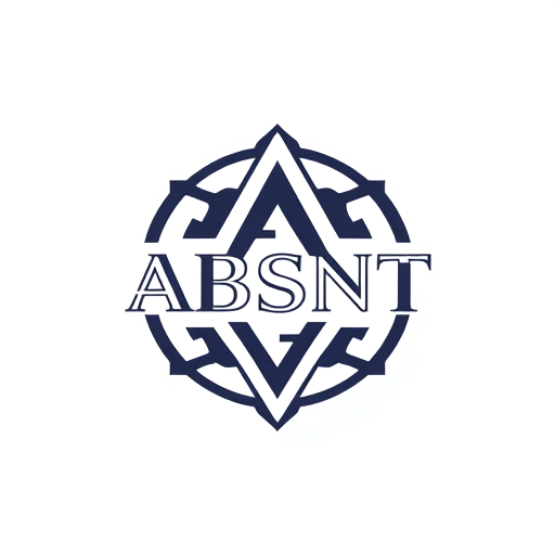 Professional logo design. Make a monogram with the name ABSNT
