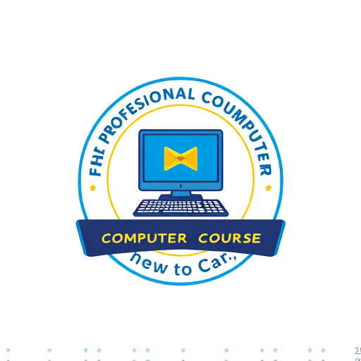 Professional logo design. face cover page create
content- "Professional Computer Course এ ভর্তি চলছে। 
সকাল ও সন্ধ্যাকালীন ক্লাস ও প্রাকটিস এর জন্য আলাদা সময়।
কোর্সমা ফি মাত্র 2,999/- টাকায় "
with computer and keyboard logo