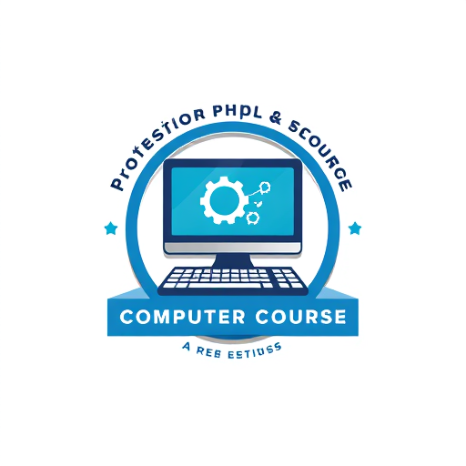 Professional logo design. face cover page create 
content- "Professional Computer Course এ ভর্তি চলছে। 
সকাল ও সন্ধ্যাকালীন ক্লাস ও প্রাকটিস এর জন্য আলাদা সময়।
কোর্সমা ফি মাত্র 2,999/- টাকায় "
with computer and keyboard logo