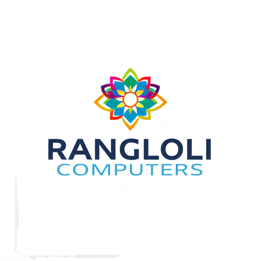 Professional logo design. design a logo for computer center named as rangoli computers. make sure to add colours in the logo