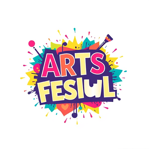 Professional logo design. arts fest for school