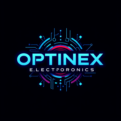 Professional logo design. a electronics all that use in use like toys unique products and look like aesthetic name is OPTINEX ELECTRONICS