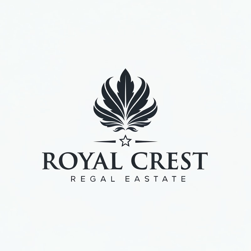 create a logo for my "Royal Crest" Company, its a real eastate company