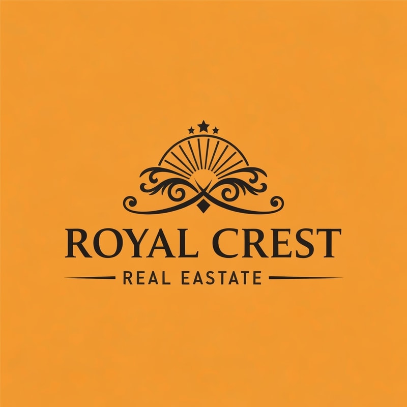 create a logo for my "Royal Crest" Company, its a real eastate company