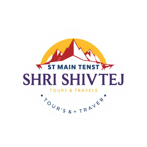 Professional logo design. ST MAIN TENST SHRI SHIVTEJ TOUR'S & TRAVELS ,round shape in text shree shivtej up side & tour's & travels dowun side