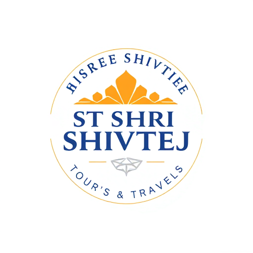 Professional logo design. ST SHRI SHIVTEJ TOUR'S & TRAVELS ,round shape in text shree shivtej up side & tour's & travels dowun side