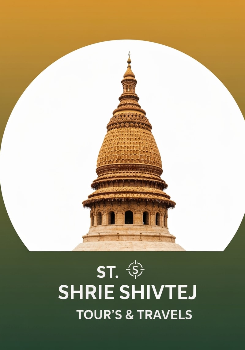 ST SHRI SHIVTEJ TOUR'S & TRAVELS ,round shape in text shree shivtej up side & tour's & travels dowun side