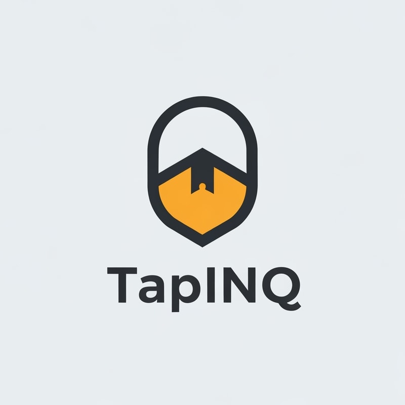 A logo for my queue management system, "TapINQ"
