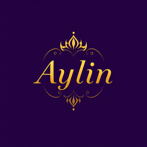 Professional logo design. i need simple logo name Aylin color: purple and gold