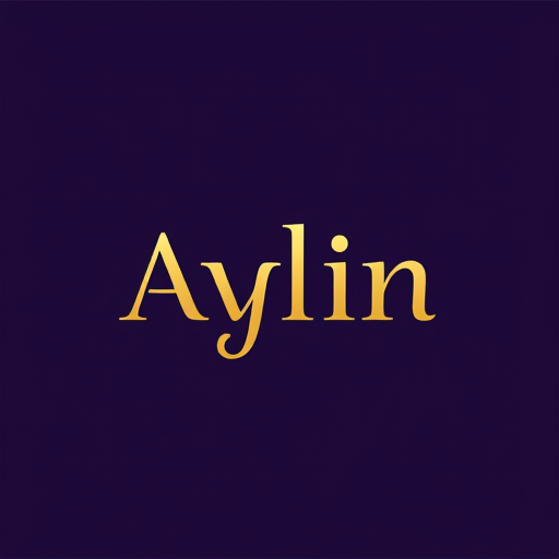 Professional logo design. i need simple logo name Aylin color: purple and gold