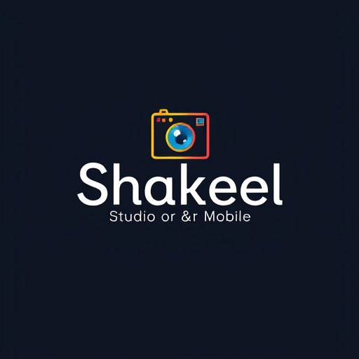 Professional logo design. Shakeel Studio & Mobile logo with camera icon fancy logo generate