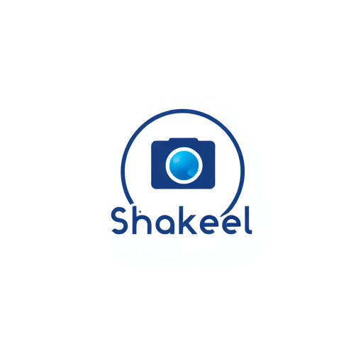 Professional logo design. Shakeel Studio & Mobile logo with camera icon fancy logo generate in circle