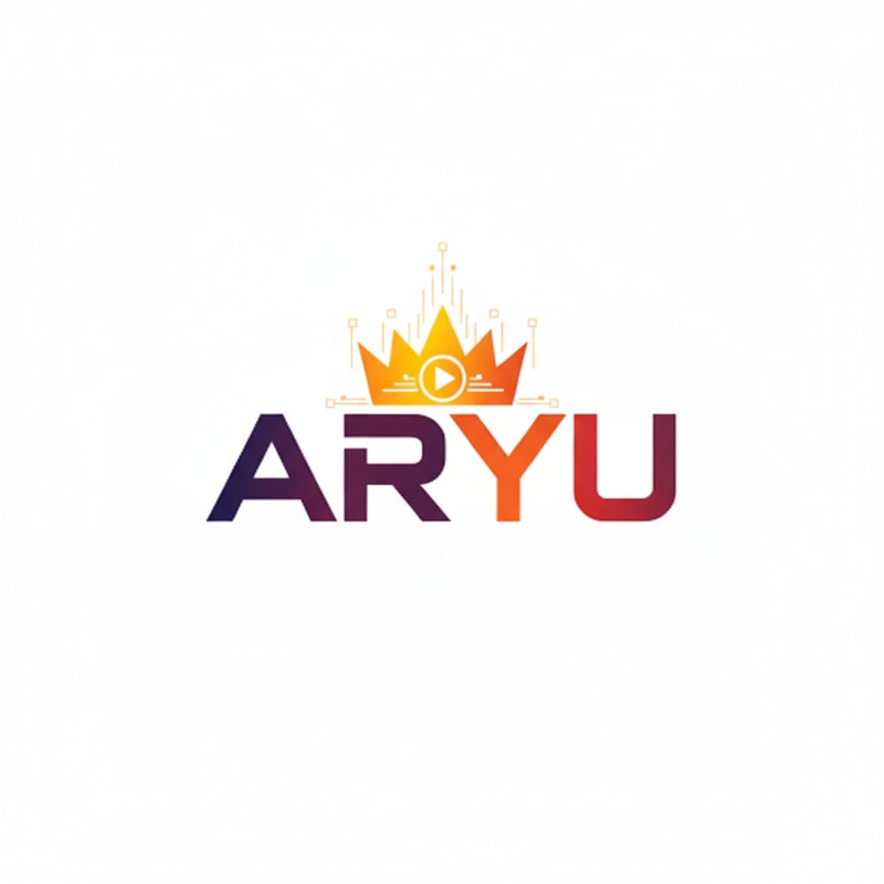 Related for graphics and video editor name was Aryu create logo this brand