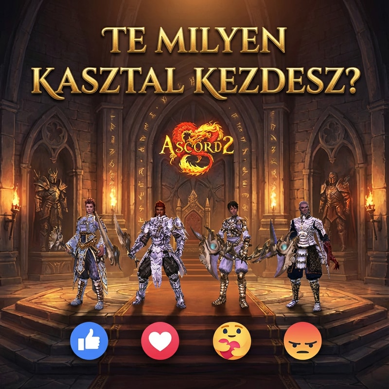 Szerkeszd meg nekem epicen. Jó helyen látszódjon, Legyen oda írva TE MILYEN KASZTAL Kezdesz? A harcos alatt legyen 1 Like rekació, Ninja alatt legyen 1 Szív reakció, Sura alatt legyen 1 ölelés reakció, Sámán alatt 1 Dühös reakció.. A háttér legyen sokkal komolyabb
