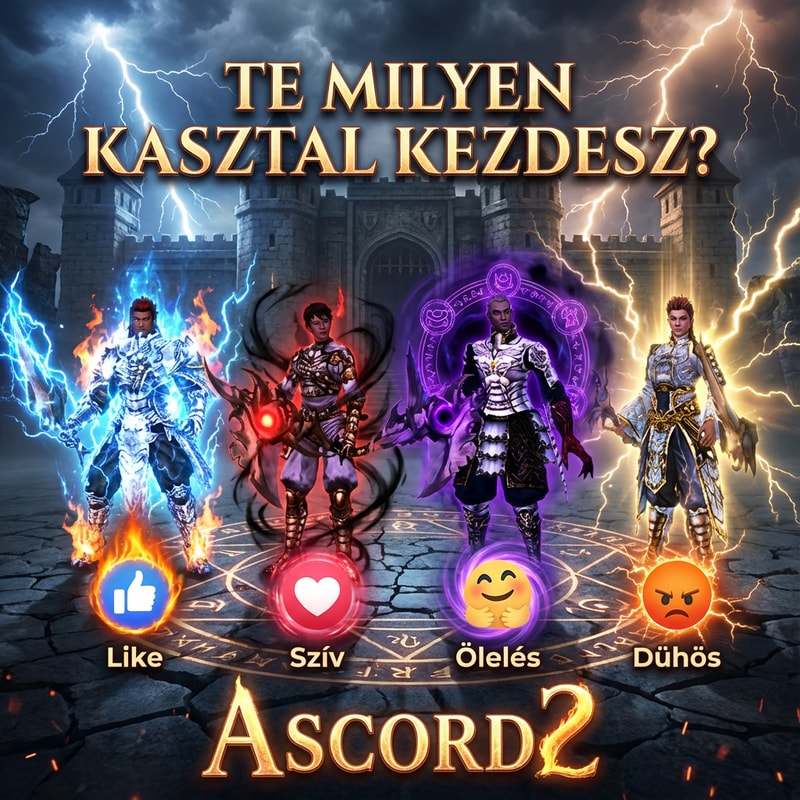 Szerkeszd meg nekem epicen. Jó helyen látszódjon, Legyen oda írva TE MILYEN KASZTAL Kezdesz? A harcos alatt legyen Like rekació, Ninja alatt legyen Szív reakció, Sura alatt legyen  ölelés reakció, Sámán alatt  Dühös reakció.. Viszont ugyan ugy nézzen ki a karakterek mint a képen.  A háttér legyen sokkal komolyabb. És minden karakteren legyen effekt és a reakciókon is. Legalulra legyen oda írva ASCORD2