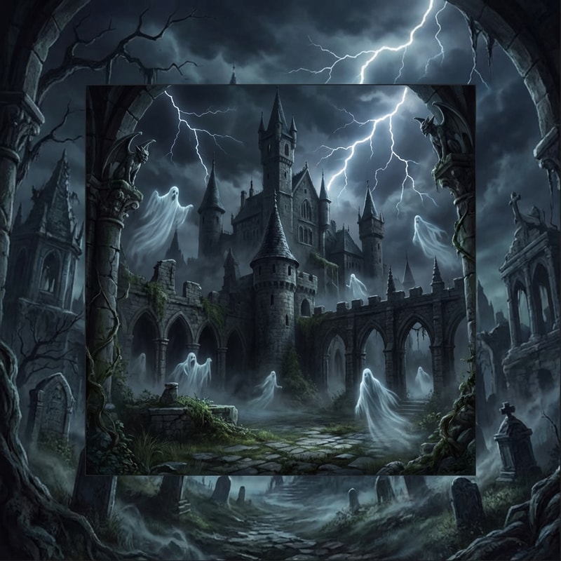áttudod az egészet alakitani? Pl egy sötét kastély szellemekkel dark stilusban