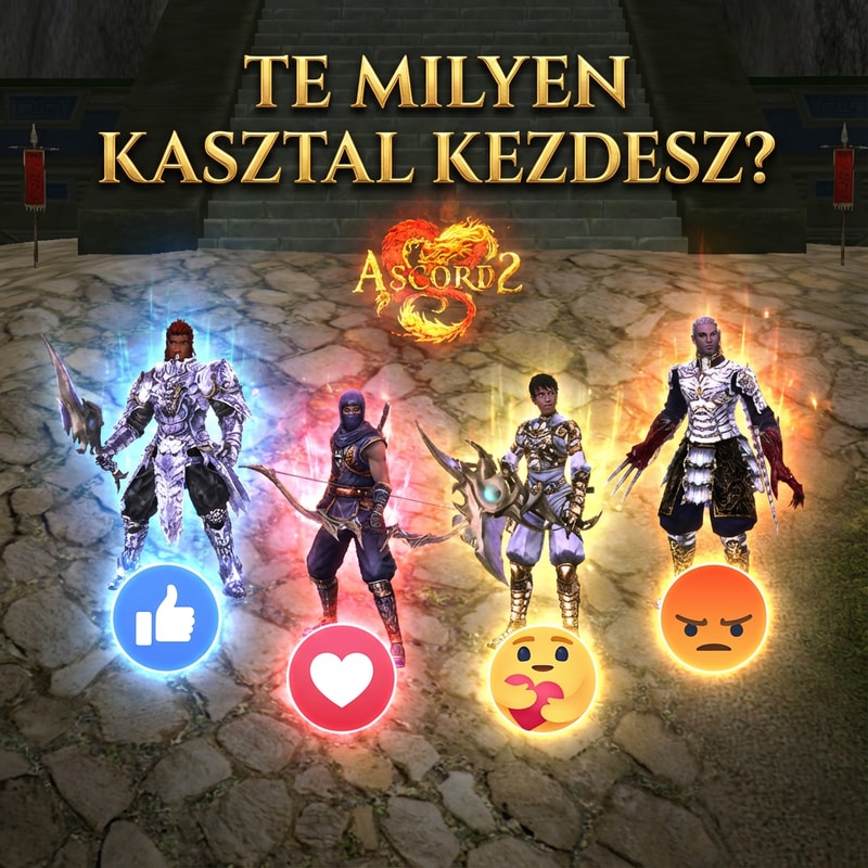 Szerkeszd meg nekem epicen. Jó helyen látszódjon, Legyen oda írva TE MILYEN KASZTAL Kezdesz? A harcos alatt legyen 1 Like rekació, Ninja alatt legyen 1 Szív reakció, Sura alatt legyen 1 ölelés reakció, Sámán alatt 1 Dühös reakció.