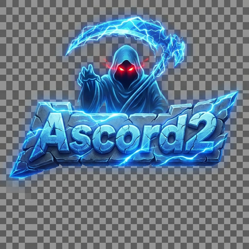 Szerekszd át. Legyen nagyobb a logo és a phantom. Phantomnak piroson világitson a szeme. Effektes kasza legyen a kezébe. Ascord2 Felirat kőkemény szép legyen.  Jó látható legyen az egész.