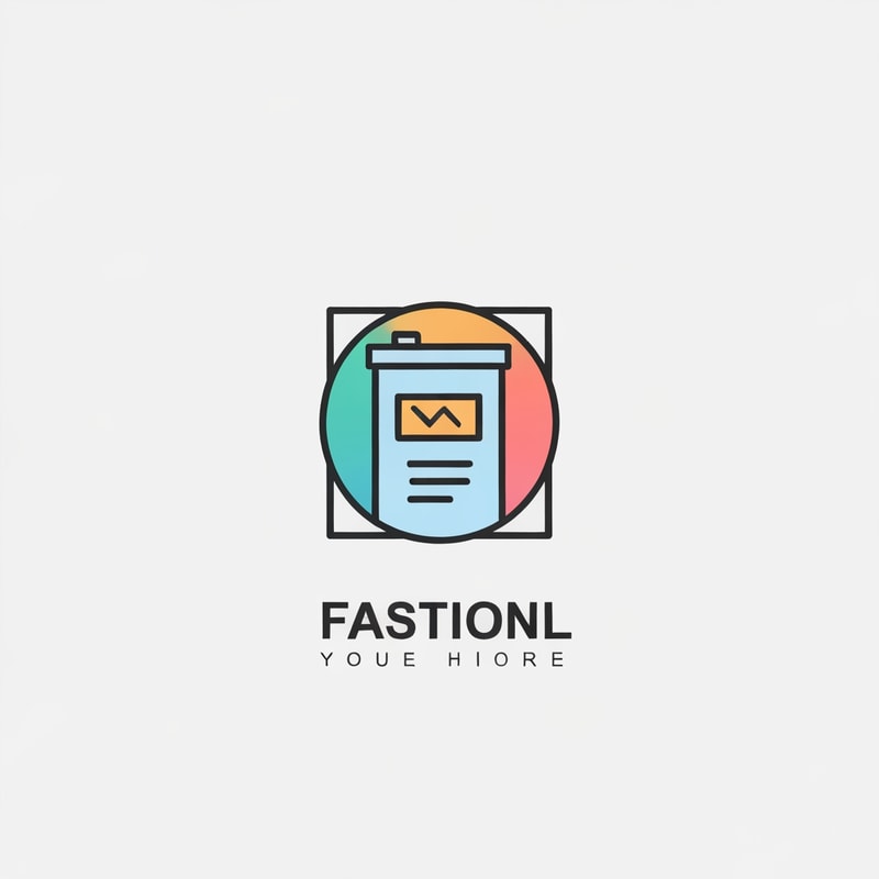 Fastion store use icone logo colorfull