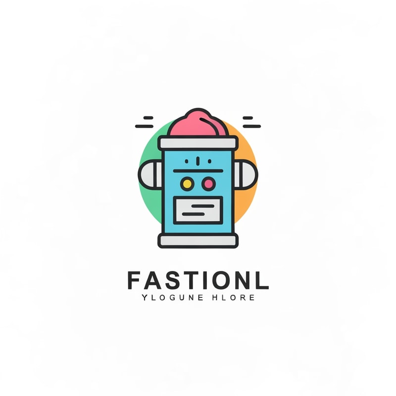 Fastion store use icone logo colorfull