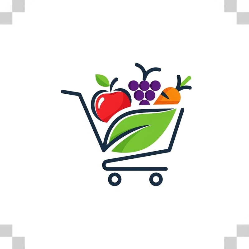 iconify grocey logo icon unique