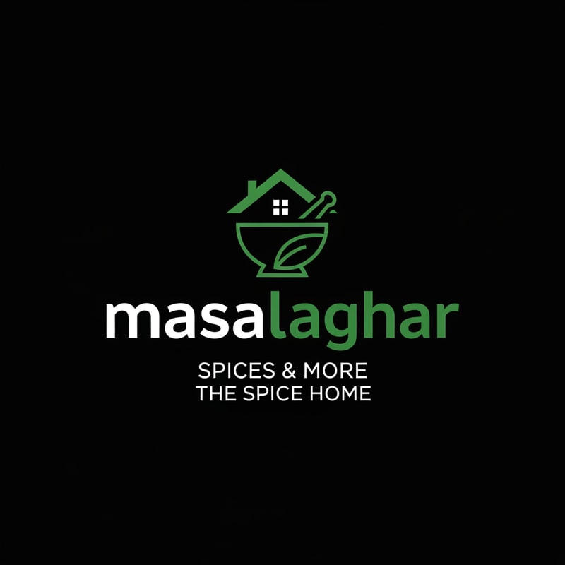 masalaghar of logo look like same blinkit style color is dark green, black