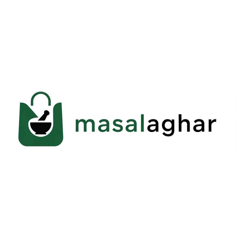 masalaghar of logo color is dark green, black only icone same like blinkit