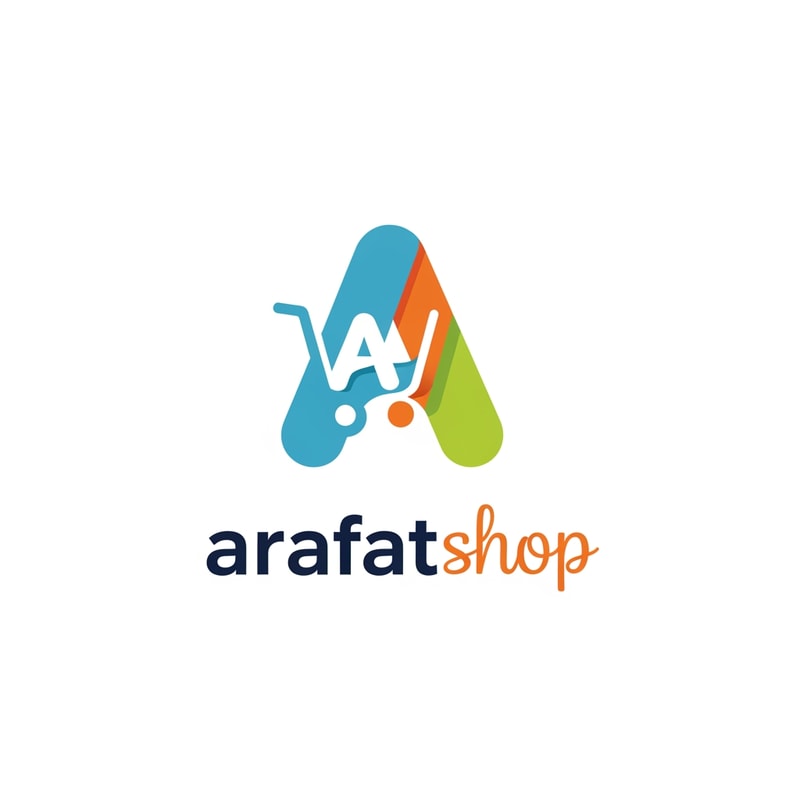 arafatshop of ecommerce logo in unique style & icone unique