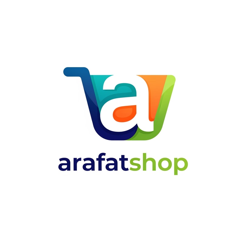 arafatshop of ecommerce shopping logo in new look deferent style