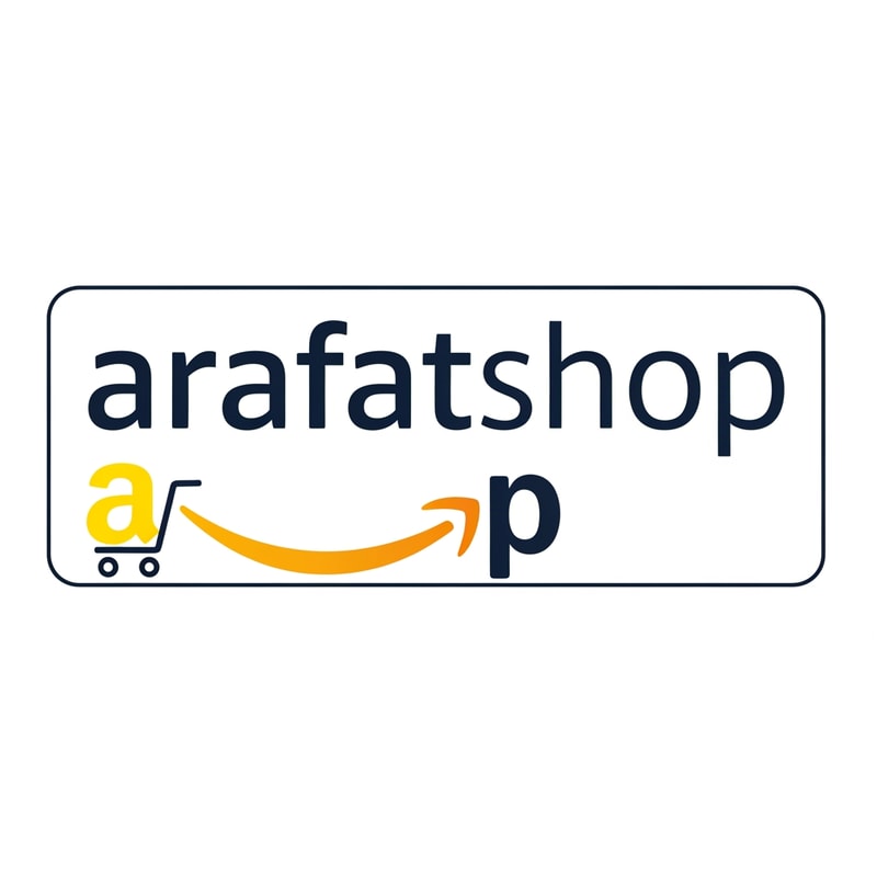 arafatshop of ecommerce logo like a amazon unique
