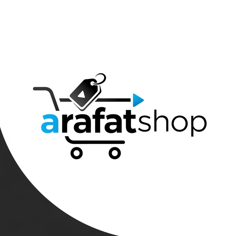 arafatshop of ecommerce shopping logo in new look deferent style