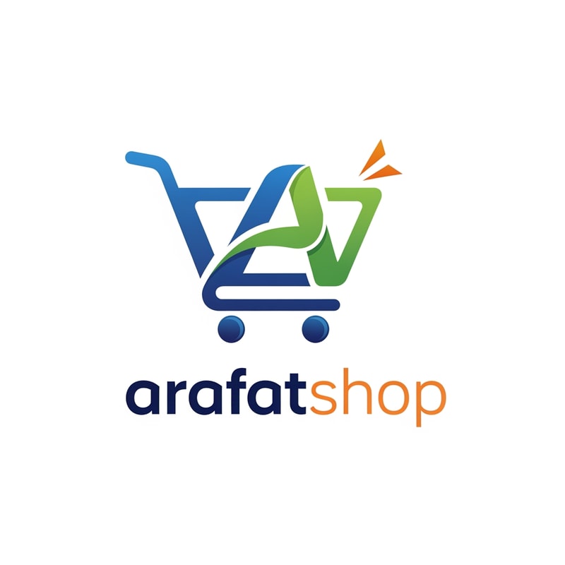 arafatshop of ecommerce logo unique