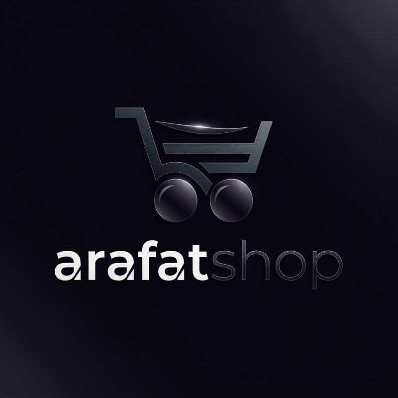 arafatshop of ecommerce logo dark color