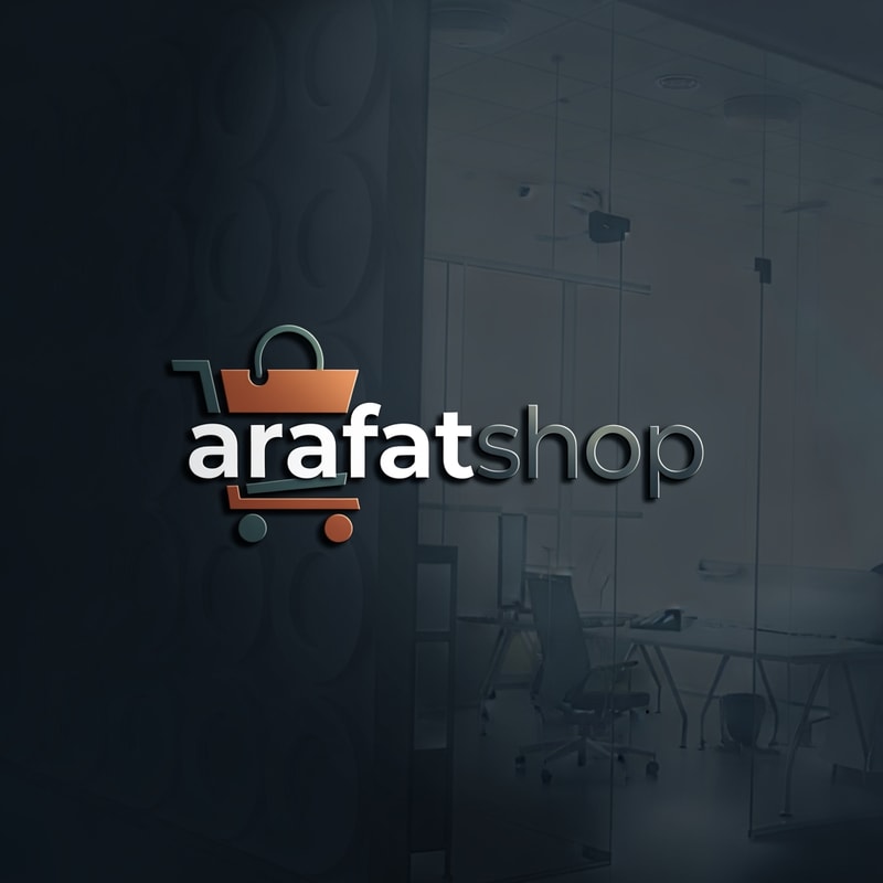 arafatshop of ecommerce logo dark color