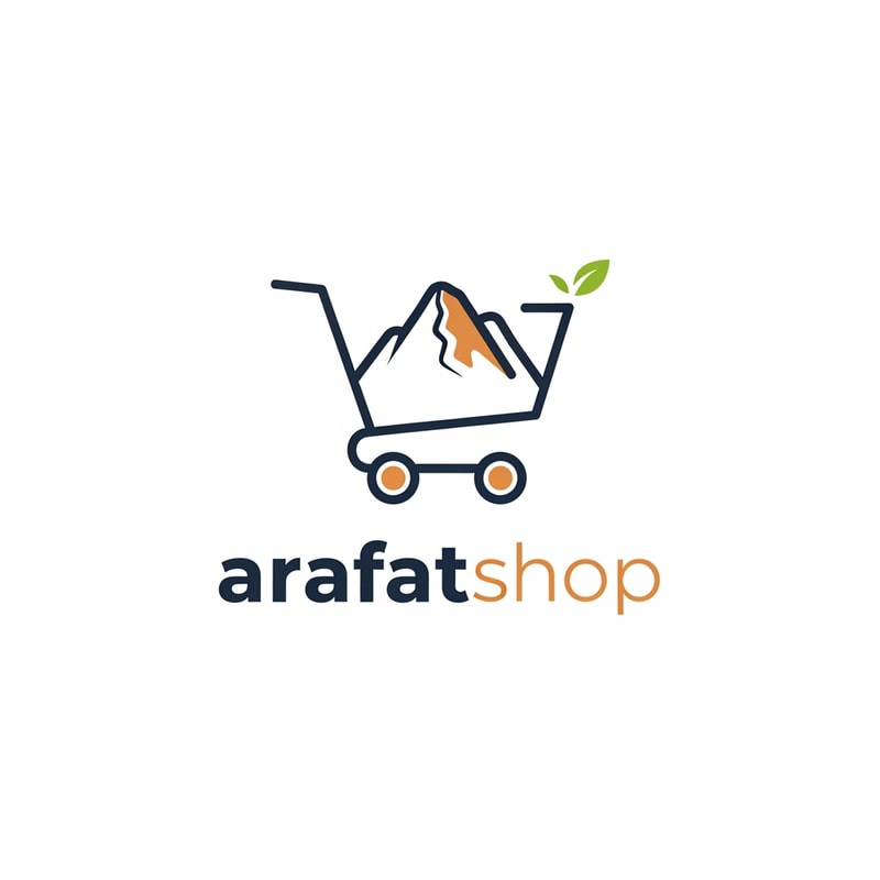 arafatshop of ecommerce logo unique