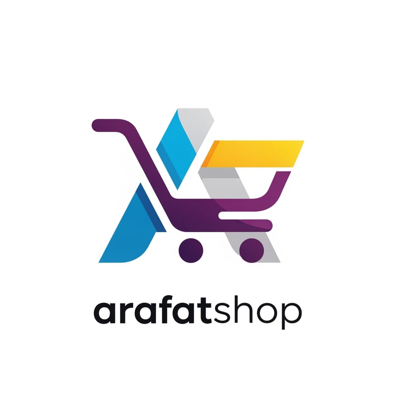 arafatshop of ecommerce logo in new look deferent style use only icone