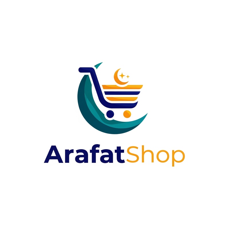 arafatshop of ecommerce shopping logo in unique style