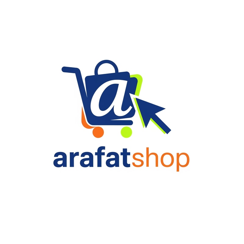 arafatshop of ecommerce logo in unique style & icone