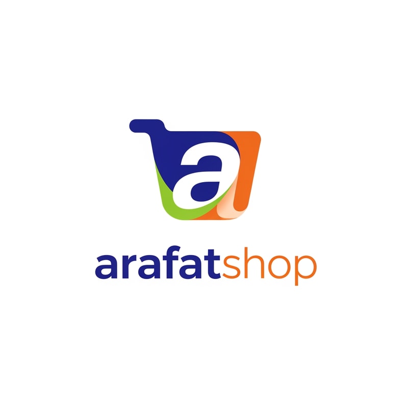 arafatshop of ecommerce logo in unique style & icone