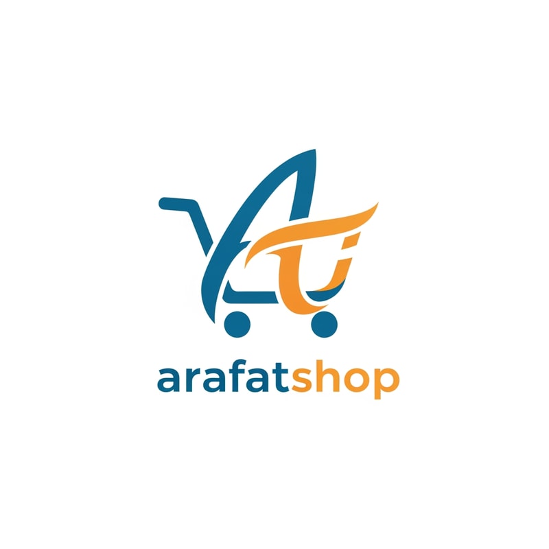 arafatshop of ecommerce logo unique