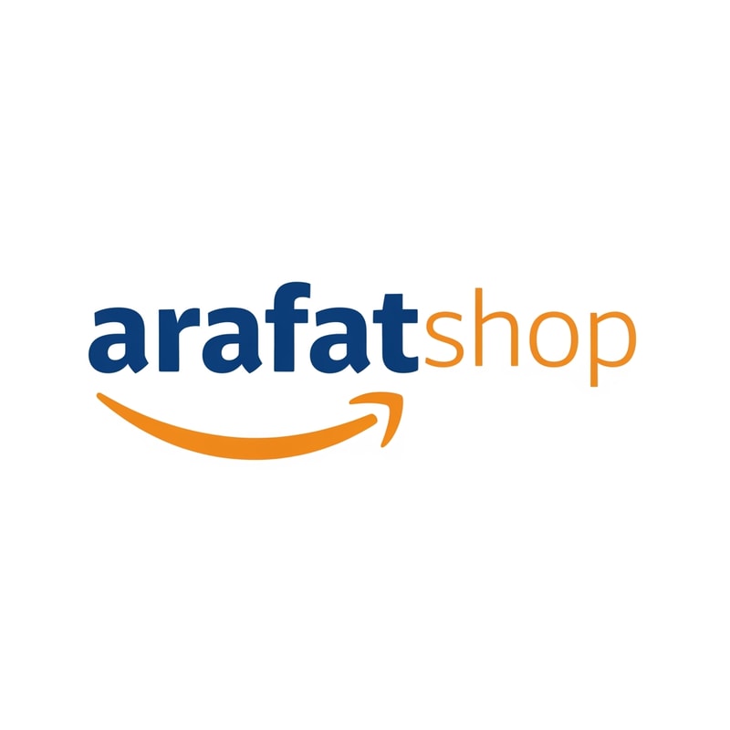 arafatshop of ecommerce logo like a amazon unique