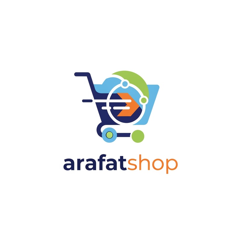 arafatshop of ecommerce logo in new look deferent style use only icone