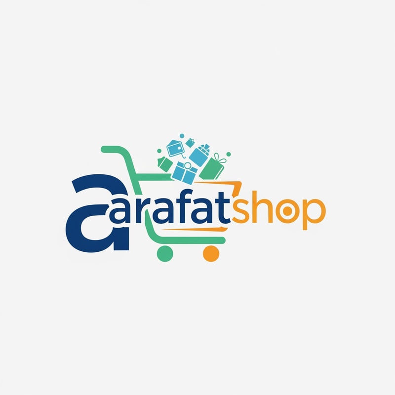 arafatshop of ecommerce shopping logo in new look deferent style