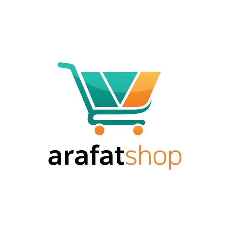 arafatshop of ecommerce shopping logo in new look deferent style