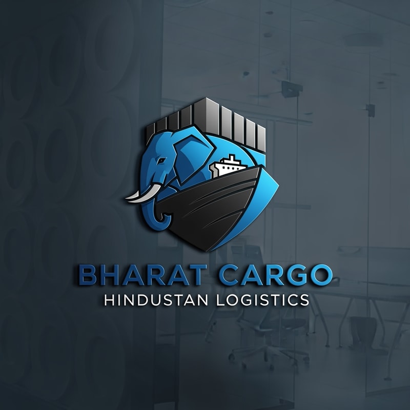 shipping india of logo blue and black like