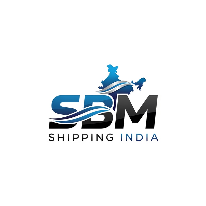 SBM of logo blue and black shipping india in new style