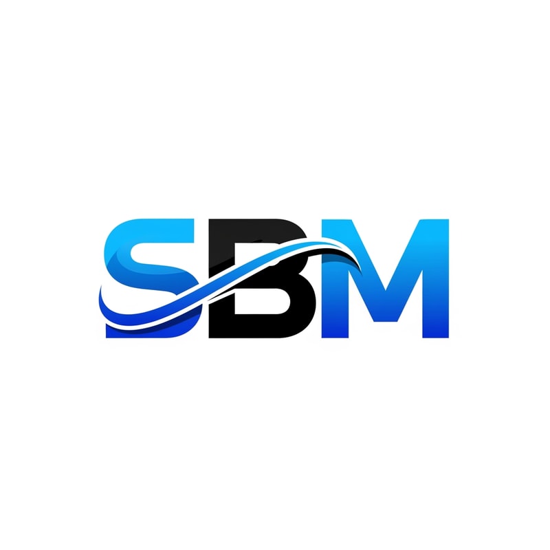 SBM of logo blue and black in unique