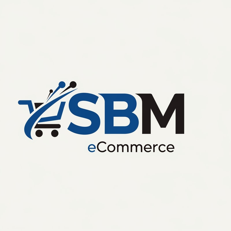 SBM ecommerce of logo color  blue and black new look