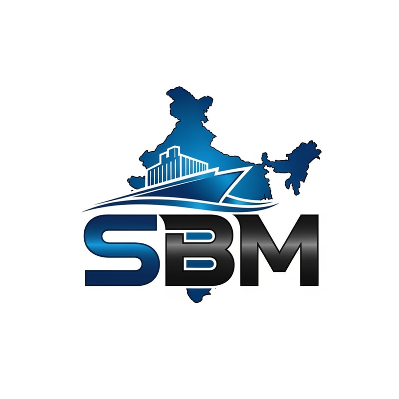 SBM of logo blue and black in unique shipping india