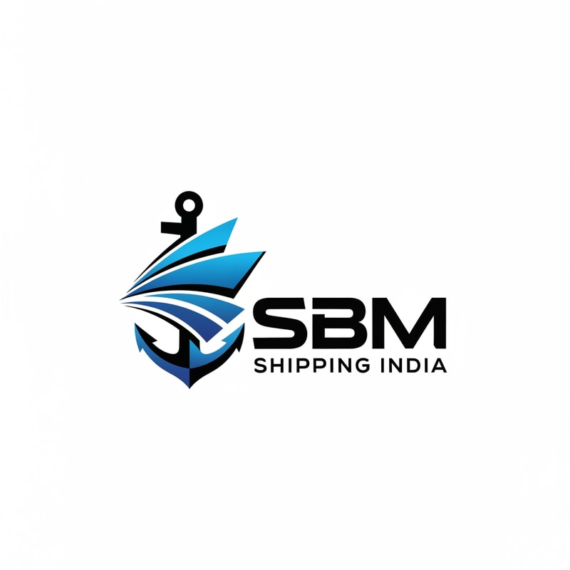 SBM of logo blue and black shipping india in new style